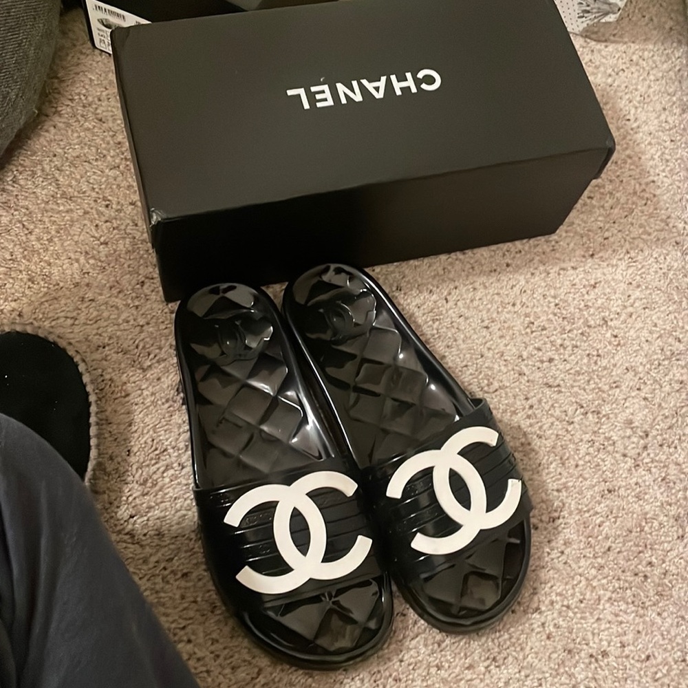 Chanel Jelly Slides